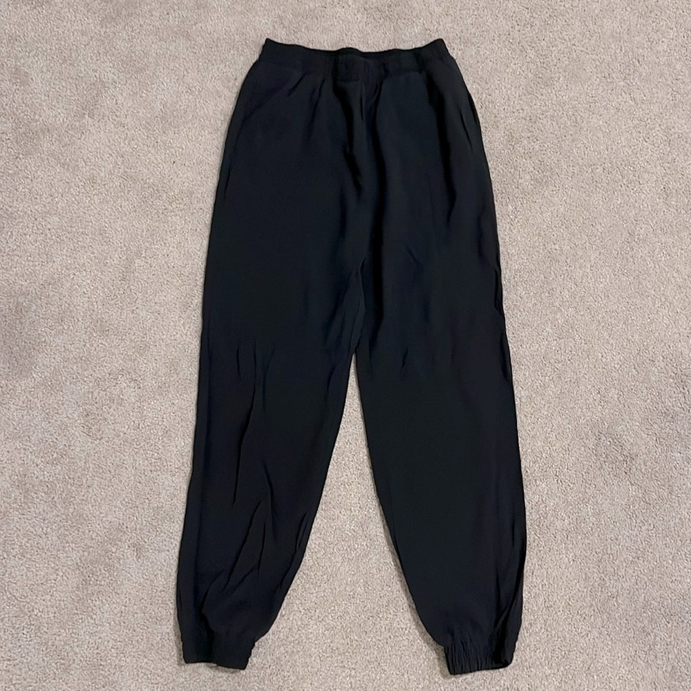 Zara Black Cuffed Pants Size Small